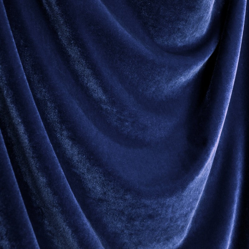 Tissu Velours Élastique Bleu Marine - Ribes y Casals