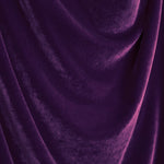 Tissu Velours Élastique Aubergine - Ribes y Casals