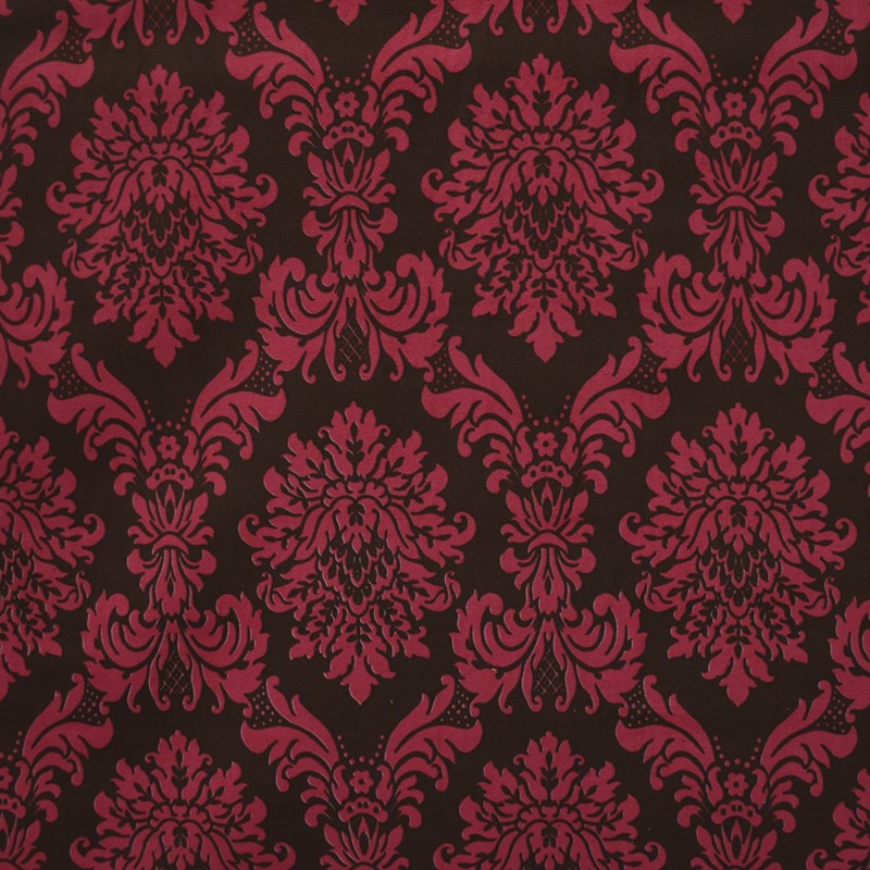 Velours Imprimé Baroque Bordeaux - Ribes y Casals