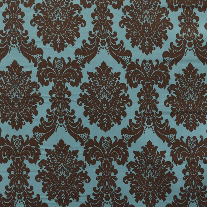 Velours Imprimé Barroque Turquoise - Ribes y Casals