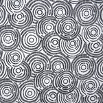 Velours Imprimé Cercles Blanc - Ribes y Casals