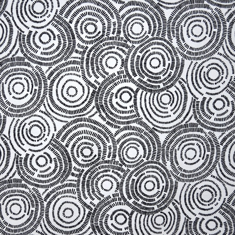 Velours Imprimé Cercles Blanc - Ribes y Casals