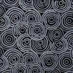 Velours Imprimé Cercles Noir - Ribes y Casals
