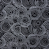 Velours Imprimé Cercles Noir - Ribes y Casals