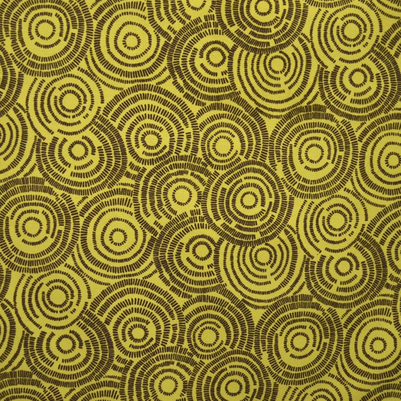Velours Imprimé Cercles Pistache - Ribes y Casals