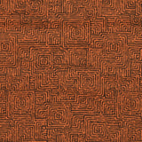 Velours Imprimé Carreaux Orange - Ribes y Casals