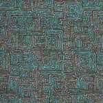 Velours Imprimé Carreaux Turquoise - Ribes y Casals