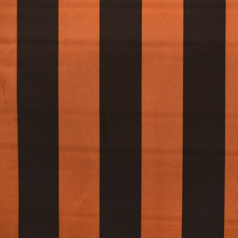 Velours Imprimé Larges Rayures Orange - Ribes y Casals
