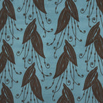 Velours Imprimé Feuilles Turquoise - Ribes y Casals