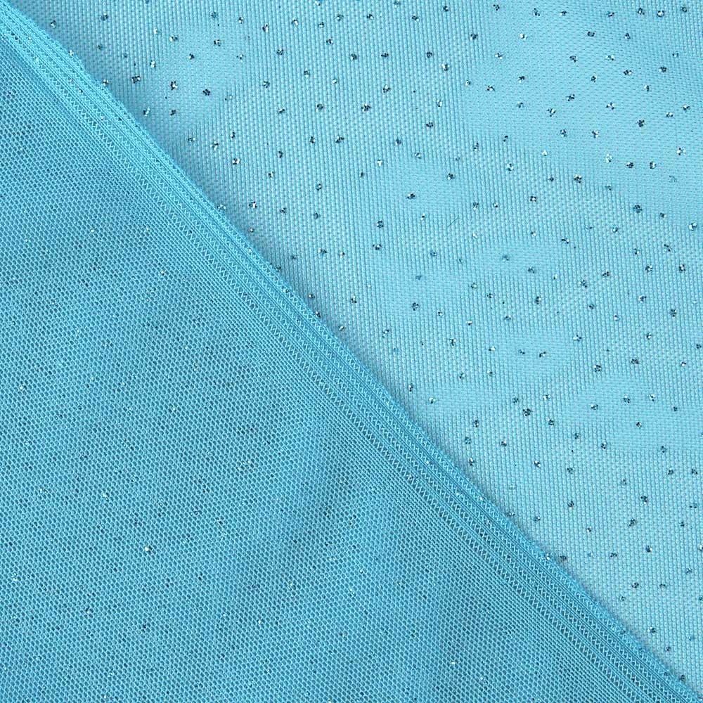 Tulle Paillettes Bleu Turquoise - Ribes y Casals