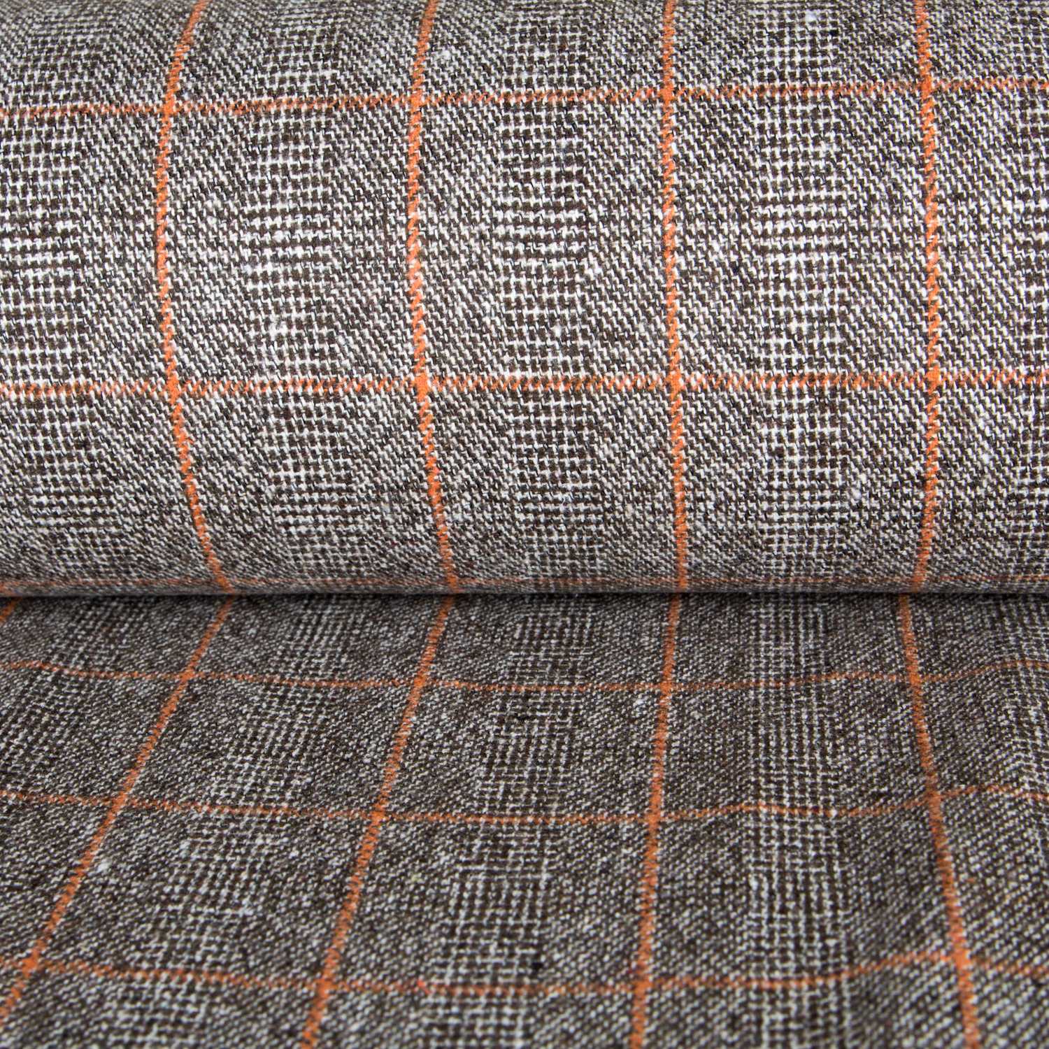 Tissu Tweed Wale Orange - Ribes y Casals