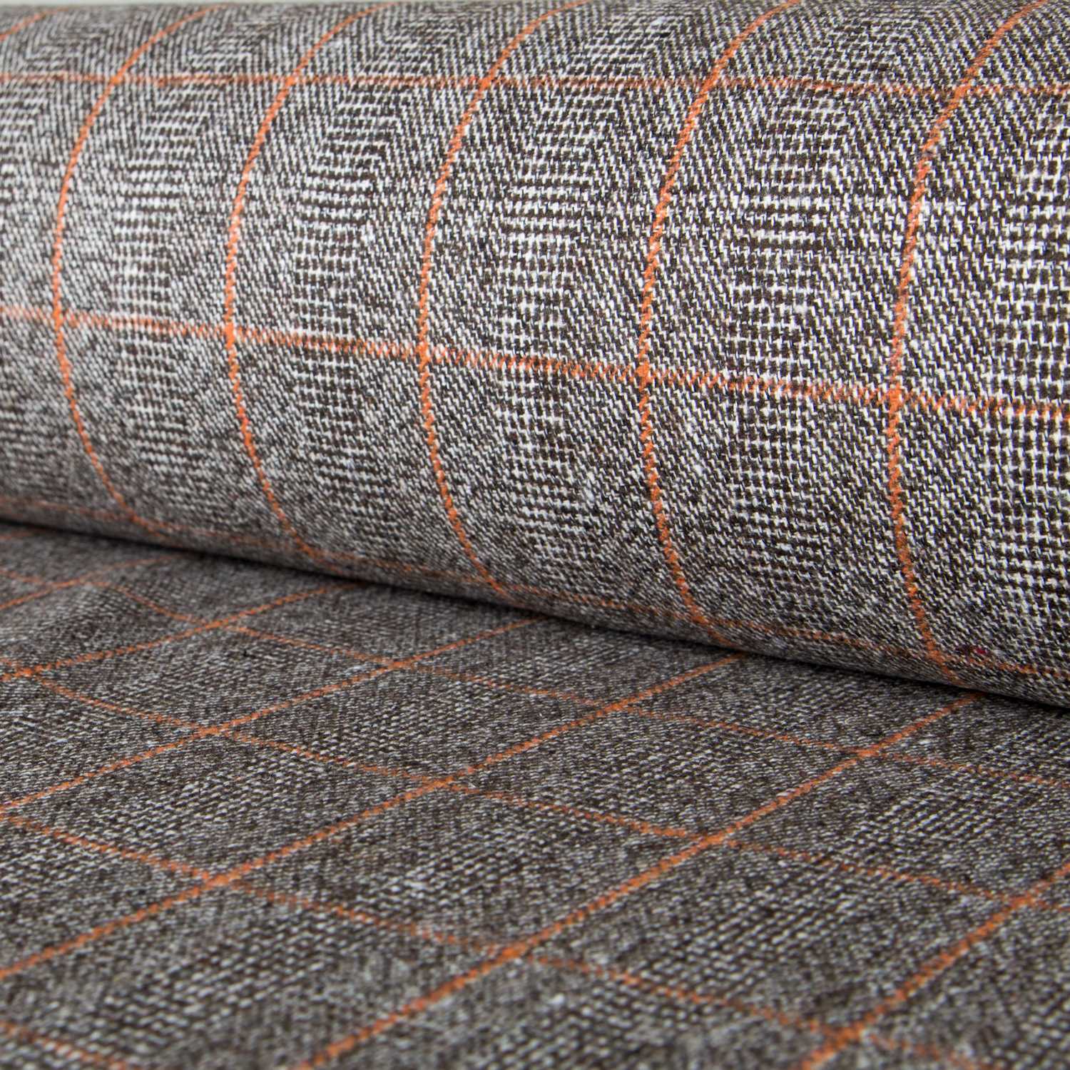 Tissu Tweed Wale Orange - Ribes y Casals