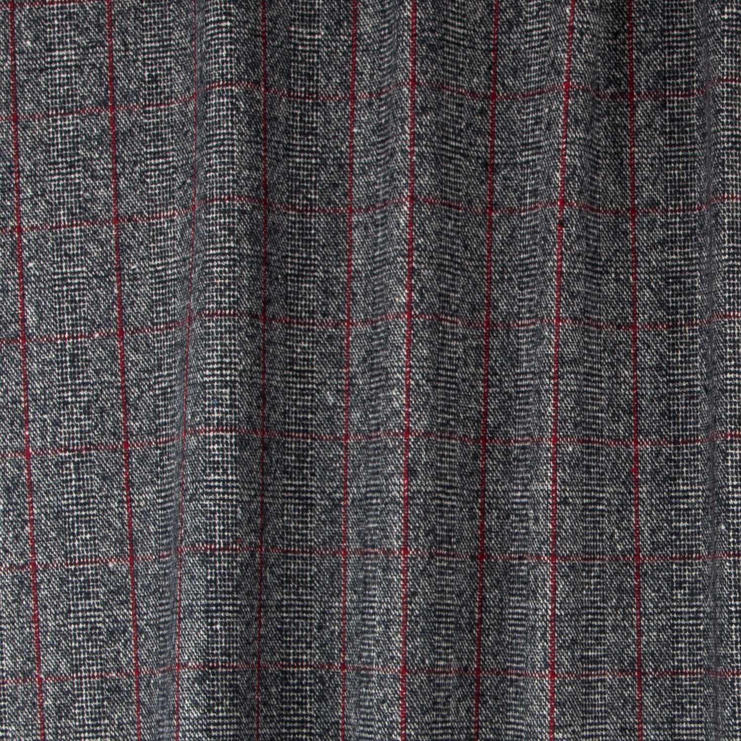Tissu Tweed Wale Rouge - Ribes y Casals