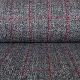 Tissu Tweed Wale Rouge - Ribes y Casals