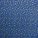 Tissu Jean Enfant Petites Fleurs Bleu - Ribes y Casals