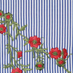 Tissu Vichy Brodé Bouquet - Ribes y Casals