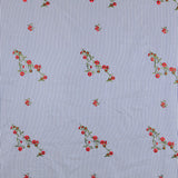 Tissu Vichy Brodé Bouquet - Ribes y Casals