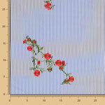 Tissu Vichy Brodé Bouquet - Ribes y Casals