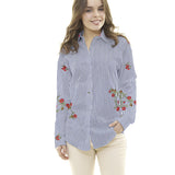 Tissu Vichy Brodé Bouquet - Ribes y Casals