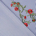 Tissu Vichy Brodé Bouquet - Ribes y Casals