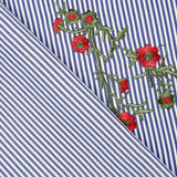 Tissu Vichy Brodé Bouquet - Ribes y Casals