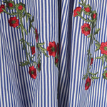 Tissu Vichy Brodé Bouquet - Ribes y Casals