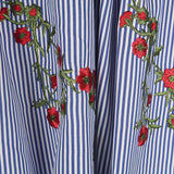 Tissu Vichy Brodé Bouquet - Ribes y Casals