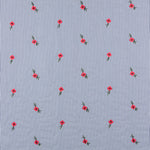 Tissu Vichy Brodé Fleur - Ribes y Casals