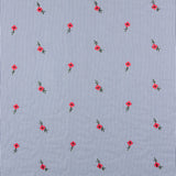 Tissu Vichy Brodé Fleur - Ribes y Casals