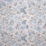 Tissu Viyella Imprimé Fleurs Bleu Ciel - Ribes y Casals