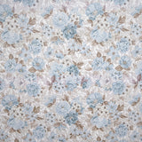 Tissu Viyella Imprimé Fleurs Bleu Ciel - Ribes y Casals