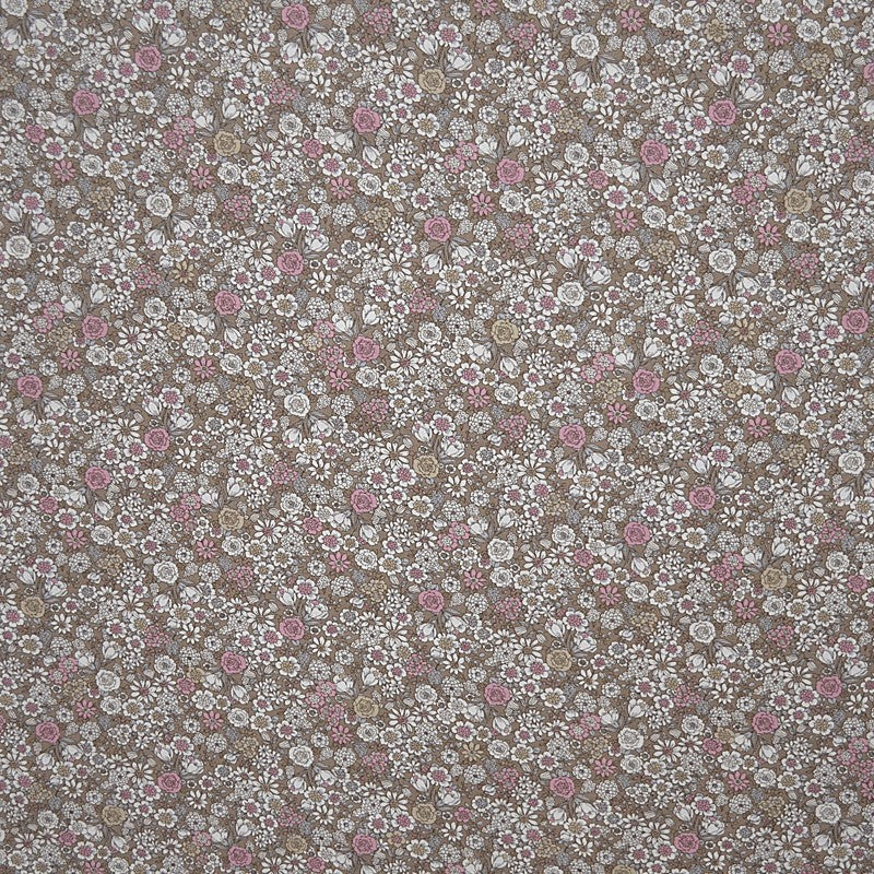 Tissu Viyella Imprimé Fleurs Beige - Ribes y Casals