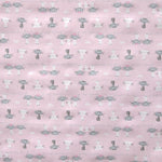 Tissu Viyella Imprimé Chatons Rose Bébé - Ribes y Casals