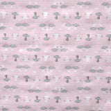 Tissu Viyella Imprimé Chatons Rose Bébé - Ribes y Casals