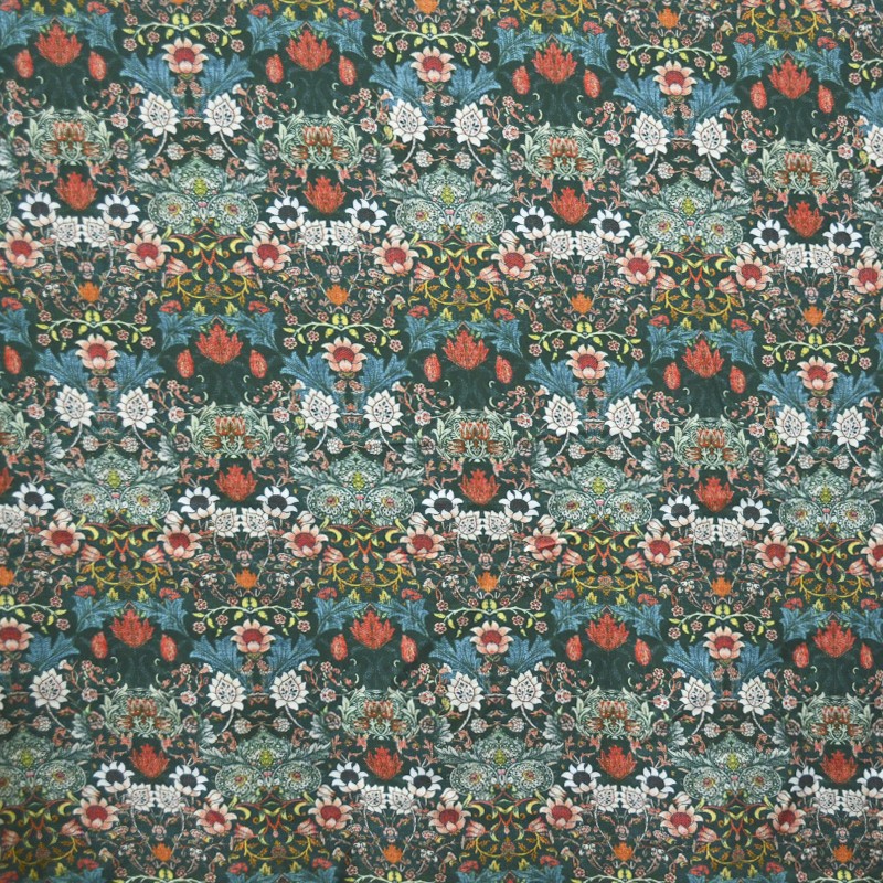 Viscose Imprimée Botanique Vert - Ribes y Casals