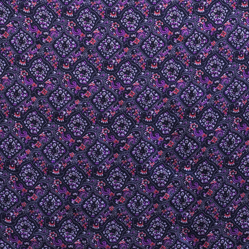 Viscose Imprimée Bouquet Lilas - Ribes y Casals