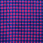 Viscose Imprimée Carreaux Fuchsia - Ribes y Casals