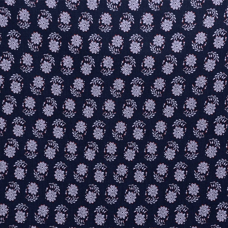 Viscose Imprimée Marguerites Blanc - Ribes y Casals