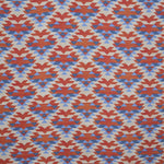 Viscose Imprimée Éthnique Bleu Rouge - Ribes y Casals