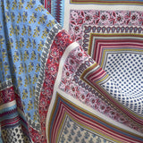 Viscose Imprimée Patchwork Fond Blanc - Ribes y Casals