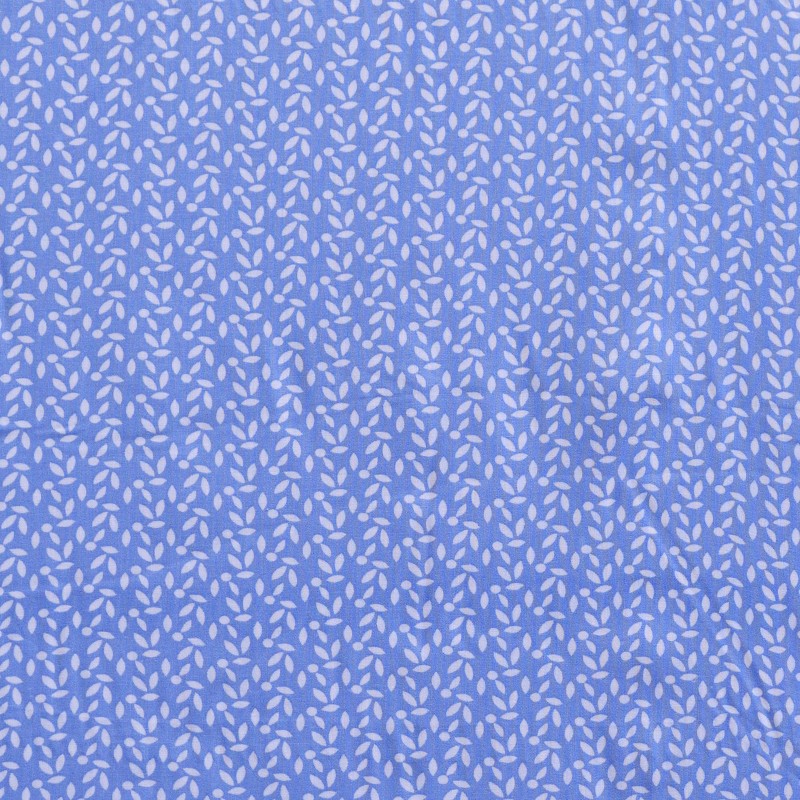 Viscose Imprimée Pétales Bleu - Ribes y Casals
