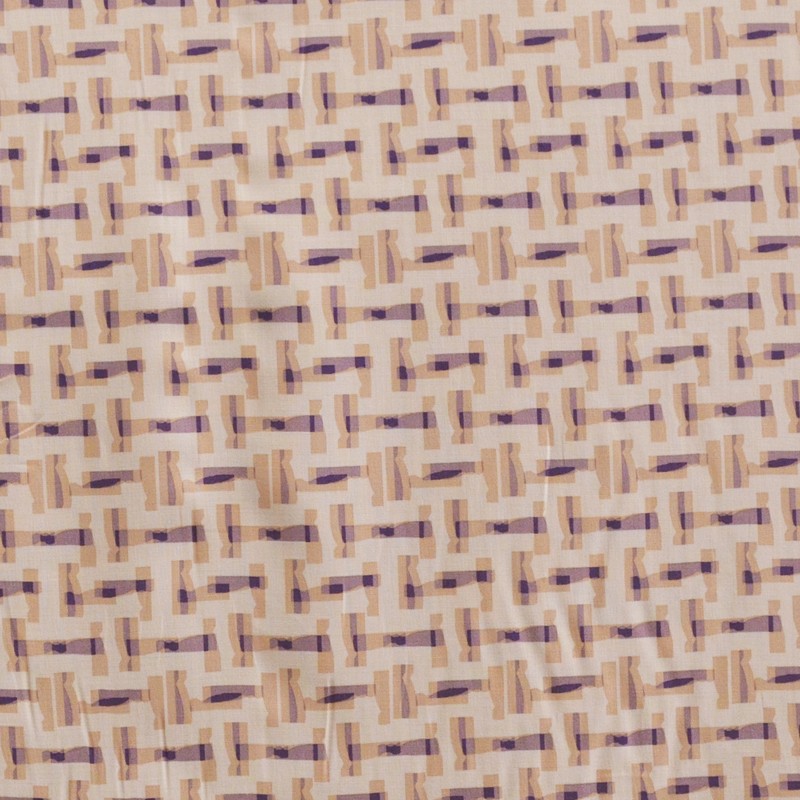 Viscose Imprimés Rectangulaires Blanc Cassé - Ribes y Casals