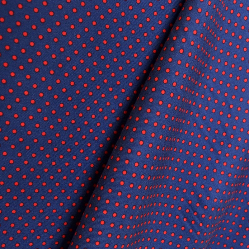 Viscose à Pois Rouge - Ribes y Casals
