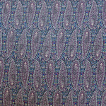 Tissu Viscose Mosaïque Florale Marine - Ribes y Casals