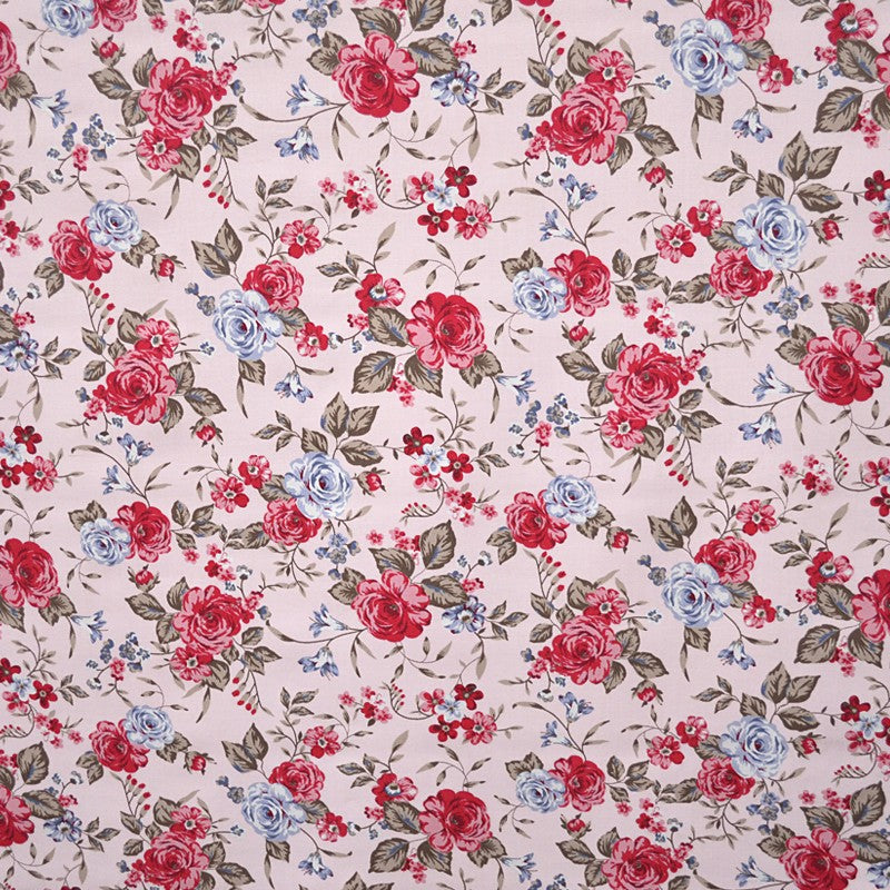 Tissu Viyella Imprimé Petites Fleurs Rose - Ribes y Casals