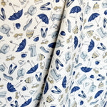 TIssu Viyella Parapluies Bleu - Ribes y Casals