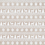 Toile de Jute Décoration Sapins Blanc - Ribes y Casals