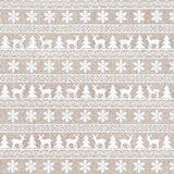 Toile de Jute Décoration Sapins Blanc - Ribes y Casals