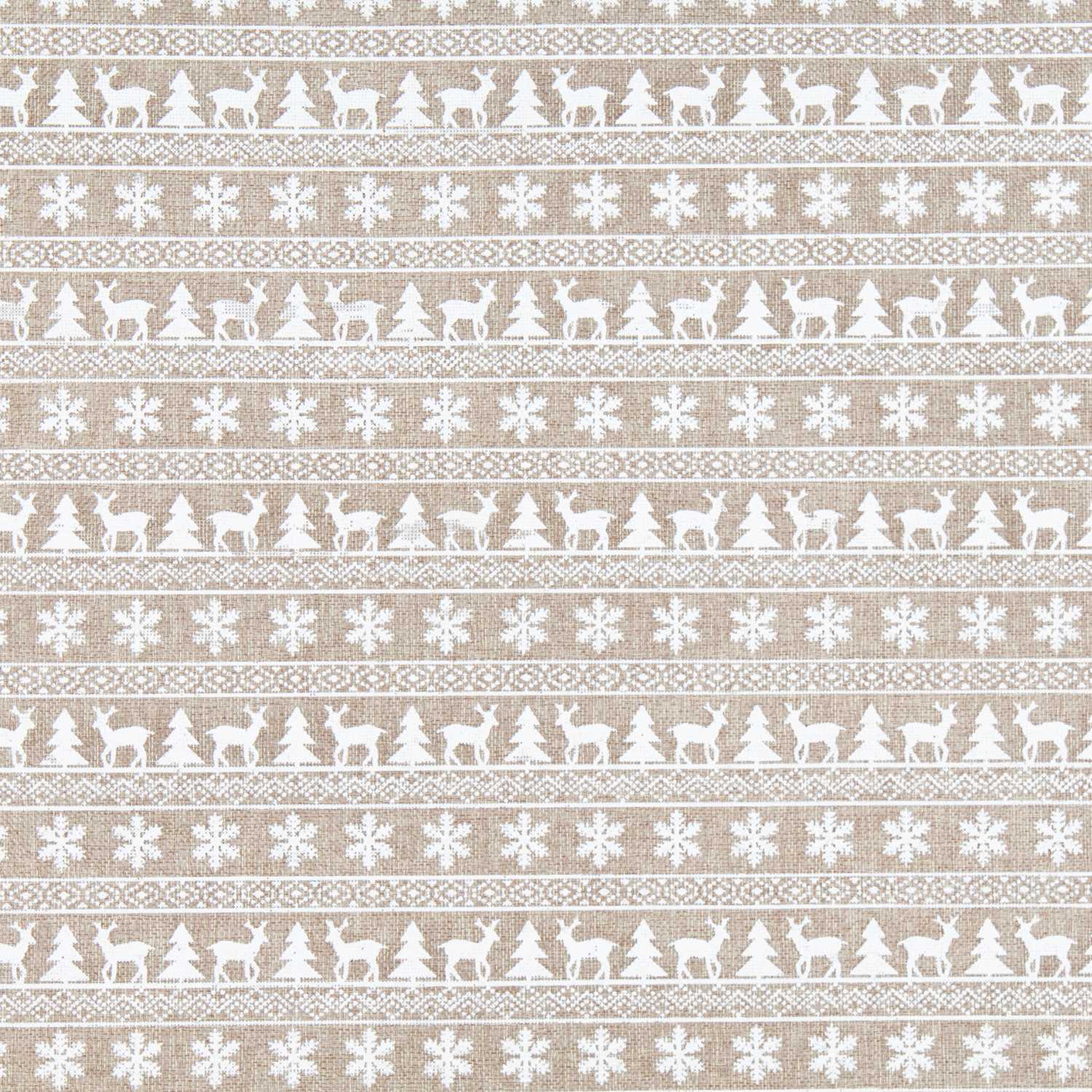 Toile de Jute Décoration Sapins Blanc - Ribes y Casals