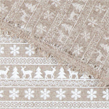Toile de Jute Décoration Sapins Blanc - Ribes y Casals